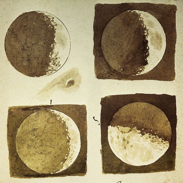 BBC: Tudo o que Galileu viu, ele desenhou, como essas fases da Lua (Foto: GETTY IMAGES VIA BBC)