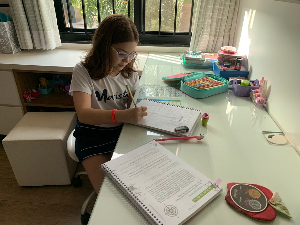 Juliana Kornelius de Sousa, 10 anos, aluna de escola particular no DF — Foto: Arquivo pessoal