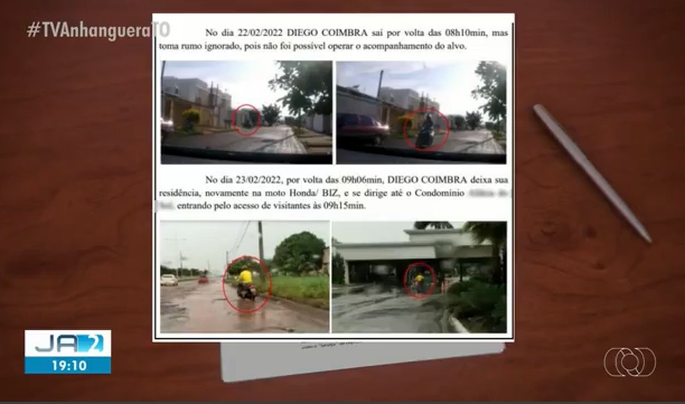 Investigado movimentou R$ 12 milhões, mas andava de moto na chuva — Foto: Reprodução/TV Anhanguera