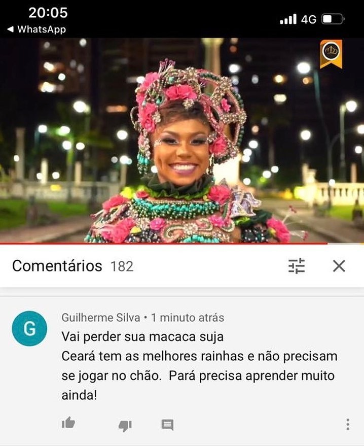 Eduarda Moraes é alvo de racismo (Foto: Reprodução / Instagram)