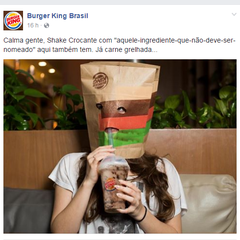 Burger King brincou com "aquele-ingrediente-que-não-deve-ser-nomeado" (Foto: Reprodução/Facebook)