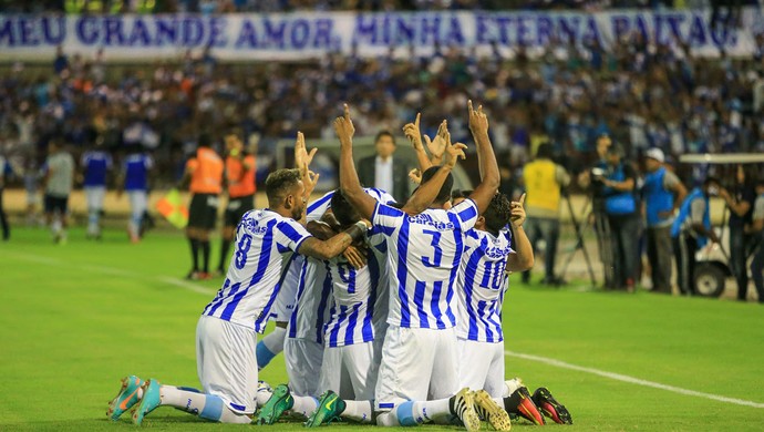 CSA comemora gol - CSA x ASA (Foto: Ailton Cruz/Gazeta de Alagoas)
