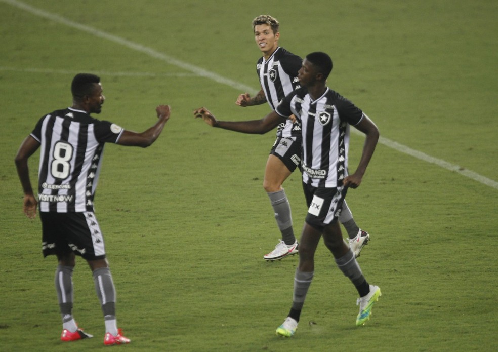 Kalou e Babi são os melhores do Botafogo — Foto: André Durão/ge