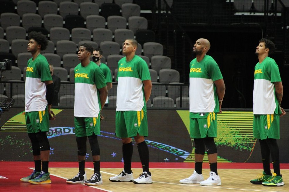 Seleção brasileira de basquete masculino brigará pelo título continental em casa — Foto: Reprodução/CBB