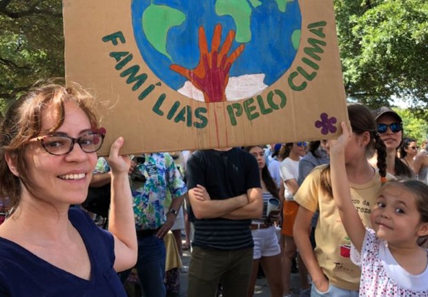 Segundo Mariana Menezes, uma das fundadoras do Famílias pelo Clima no Brasil, que fez parte da delegação, pais e mães estão em uma posição privilegiada em suas ações. (Foto: Divulgação/Parents for FutureGlobal)