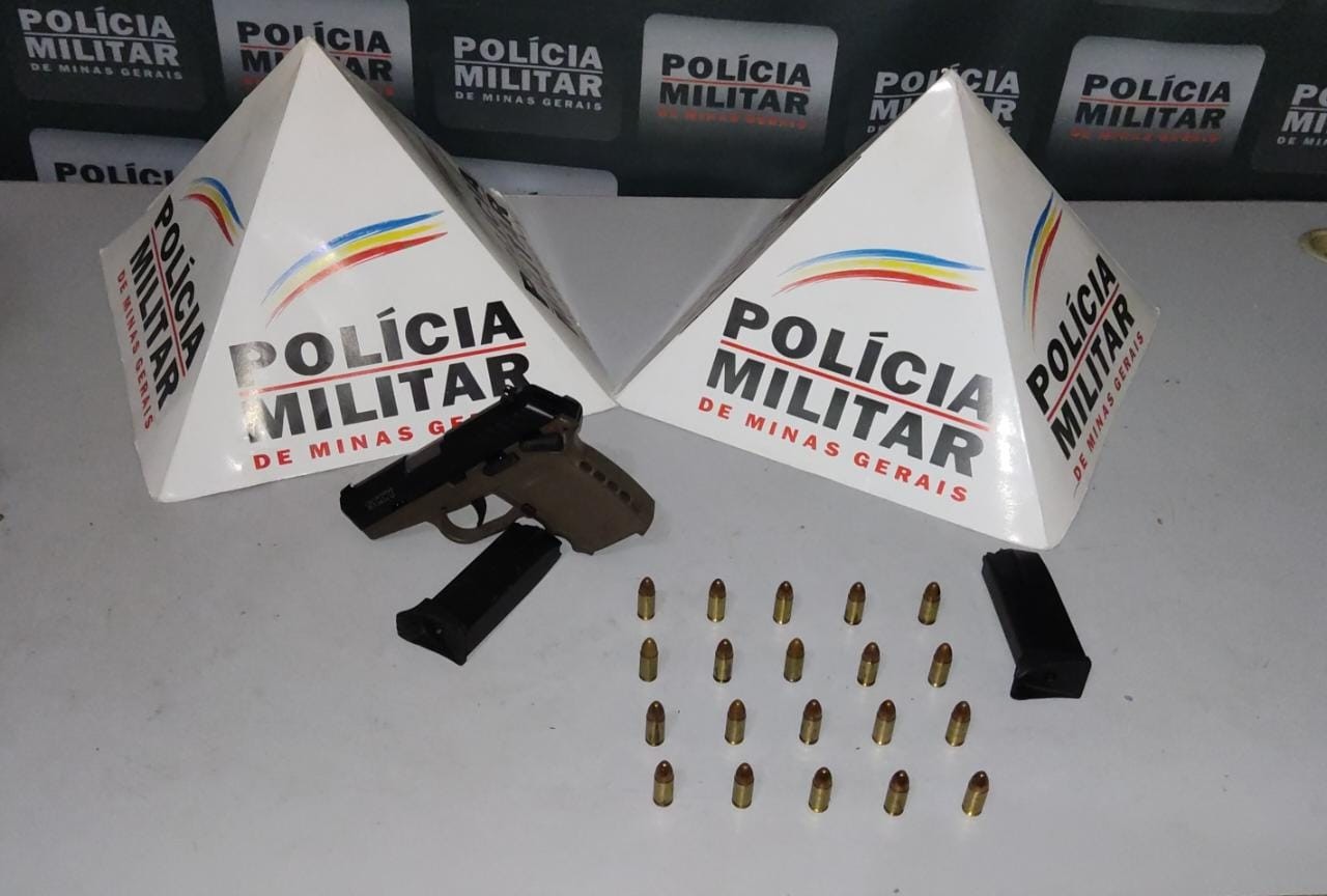 Três jovens de São Paulo são presos por posse ilegal de arma de fogo em Governador Valadares