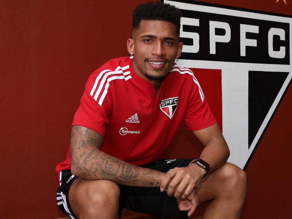 Marcos Paulo, reforço do São Paulo — Foto: Rubens Chiri/saopaulofc.net