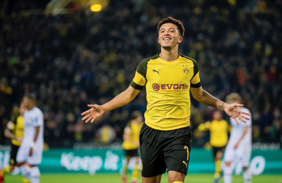 Fifa 19: joia inglesa de 19 anos, Jadon Sancho comemora ...