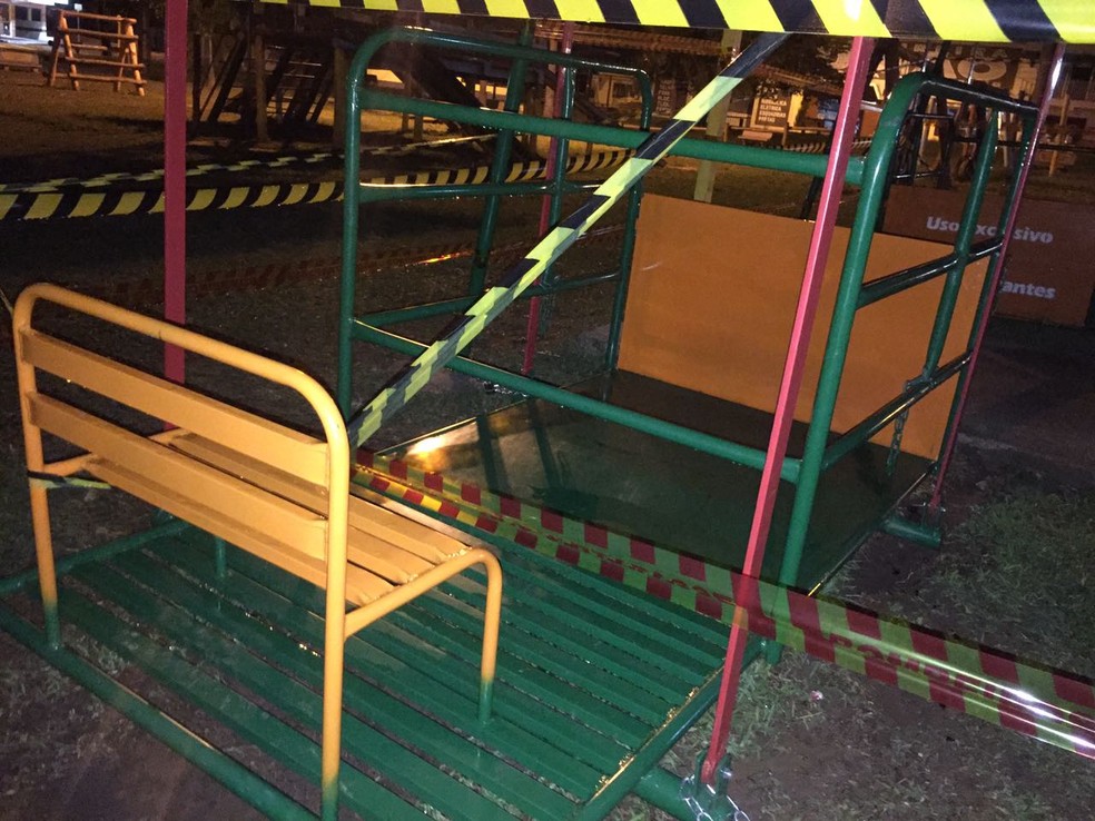 Brinquedo para cadeirantes atingiu a cabeça do menino, em Adamantina (Foto: Portal Siga Mais/Cedida)