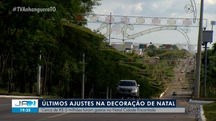 Confira os últimos ajustes da decoração natalina; cerca de R$ 5 milhões foram gastos
