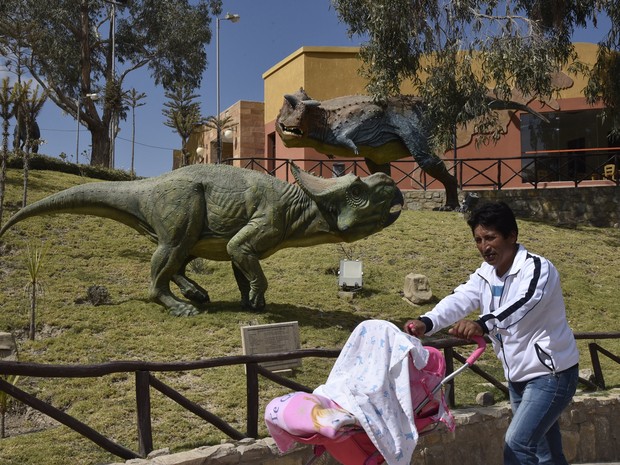  Parque Cretácico Cal Orcko em Sucre, na Bolívia  (Foto: Aizar Raldes Nunez/AFP)