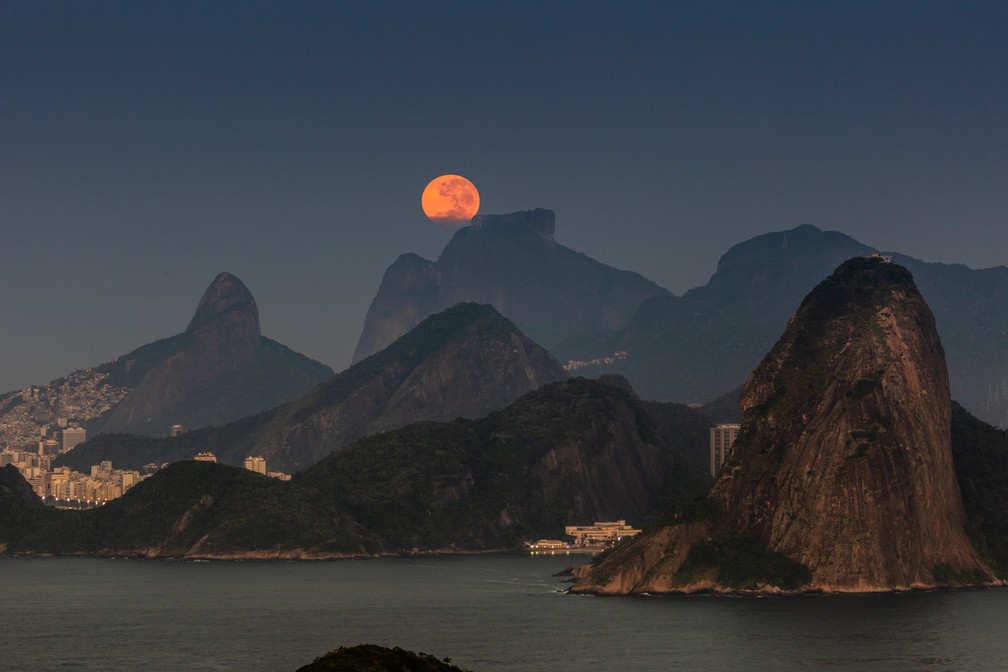 Superlua no Rio de Janeiro — Foto: Marcello Cavalcanti/Arquivo pessoal