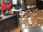 Funcionário de fast-food tem ataque de fúria ao ser demitido nos EUA
