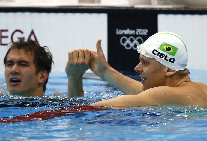 cesar cielo Nathan Adrian natação 100m livres (Foto: Agência EFE) cesar cielo Nathan Adrian natação 100m livres (Foto: Agência EFE)