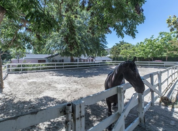 ÁREA EXTERNA | Zona de treinamento dos cavalos (Foto: Reprodução / Realtor)