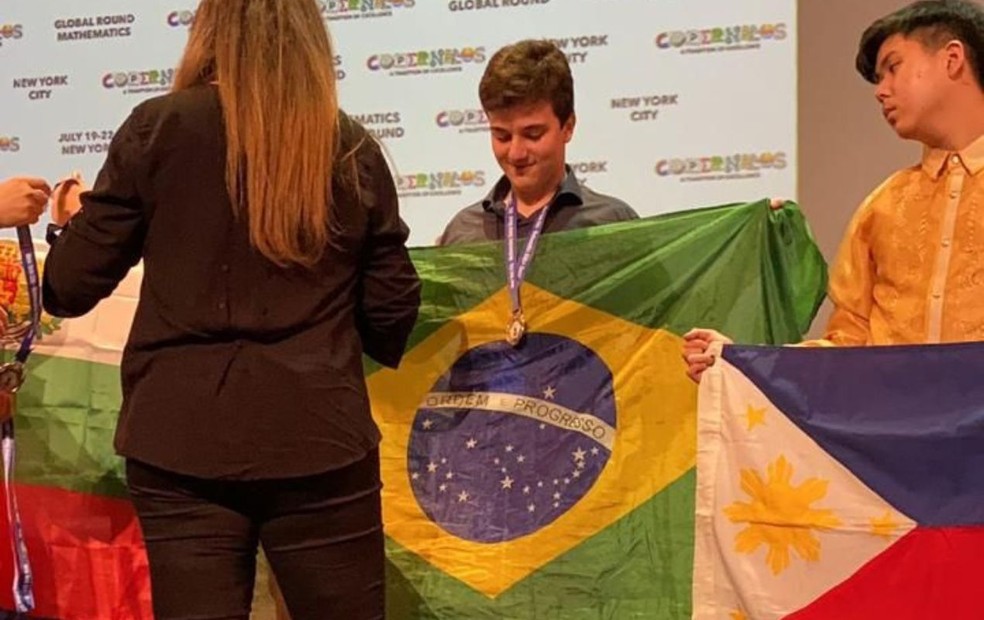 Thiago comentou que foi a primeira vez que a olimp&iacute;ada que contou com participantes brasileiros &mdash; Foto: Thiago Buzalaf Zopone /Arquivo pessoal