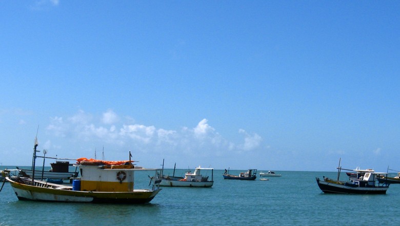 Na foto, barcos de pesca na Praia do Forte em Salvador (Foto: Wikimedia Commons)