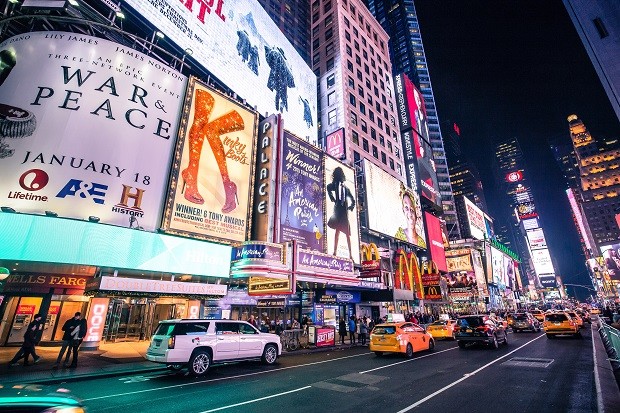 Times Square, em Nova York (Foto: Denys Nevozhai / Unsplash)