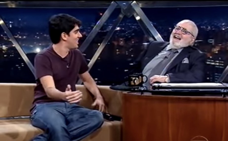Marcelo Adnet e Jô Soares, em entrevista feita em 2009