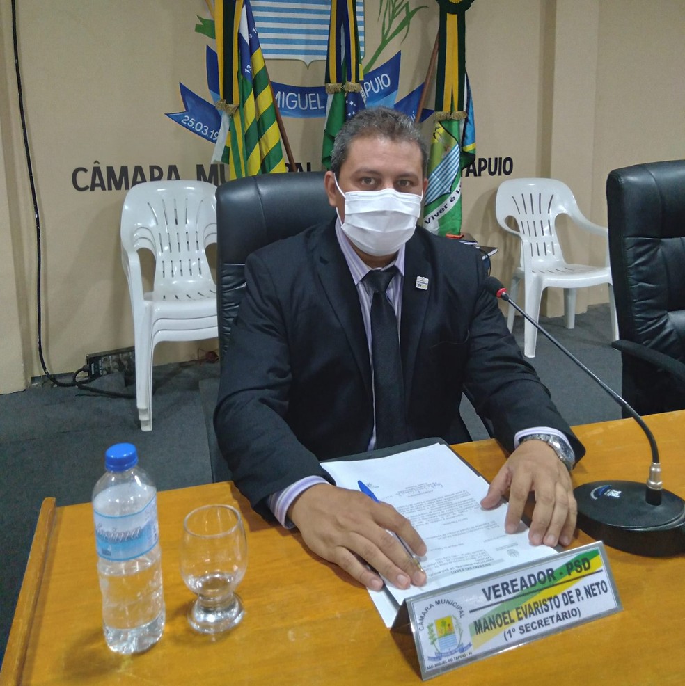 O vereador Manoel Evaristo de Paiva Neto, conhecido como Netinho (PSD)  — Foto: Reprodução