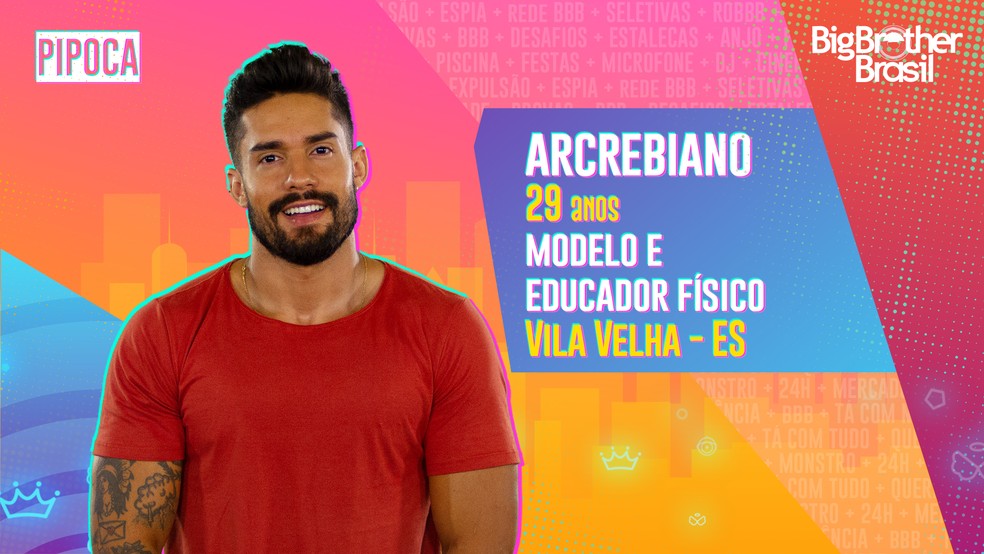 Arcrebiano é participante do BBB21 — Foto: Globo