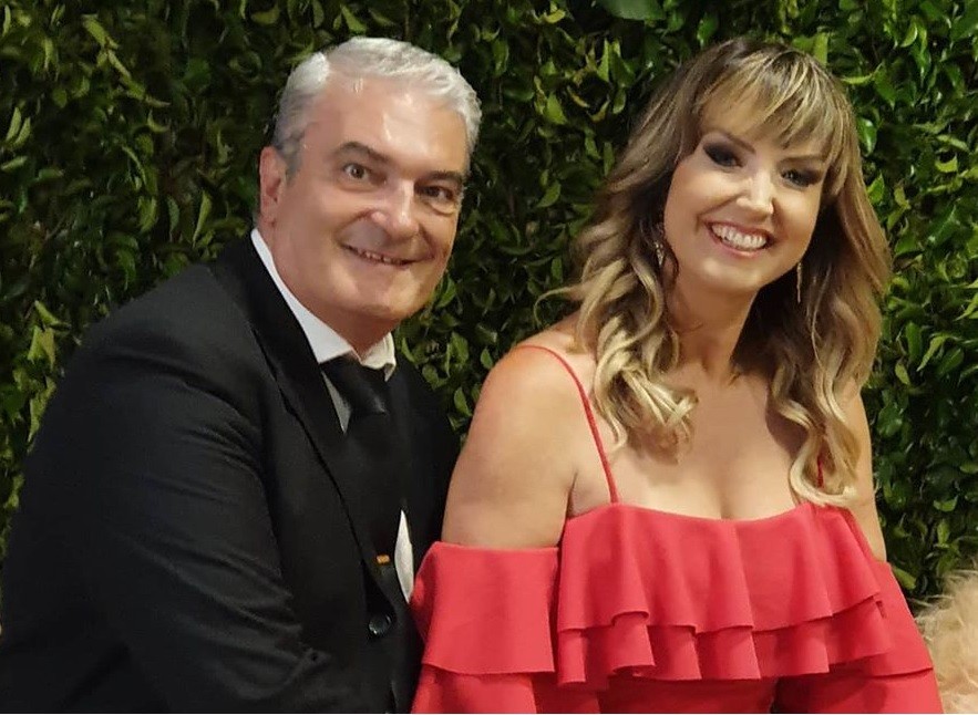 Alessandra Scatena e o marido, Rogério Gherbali, em foto de 2020 (Foto: Reprodução/Instagram)