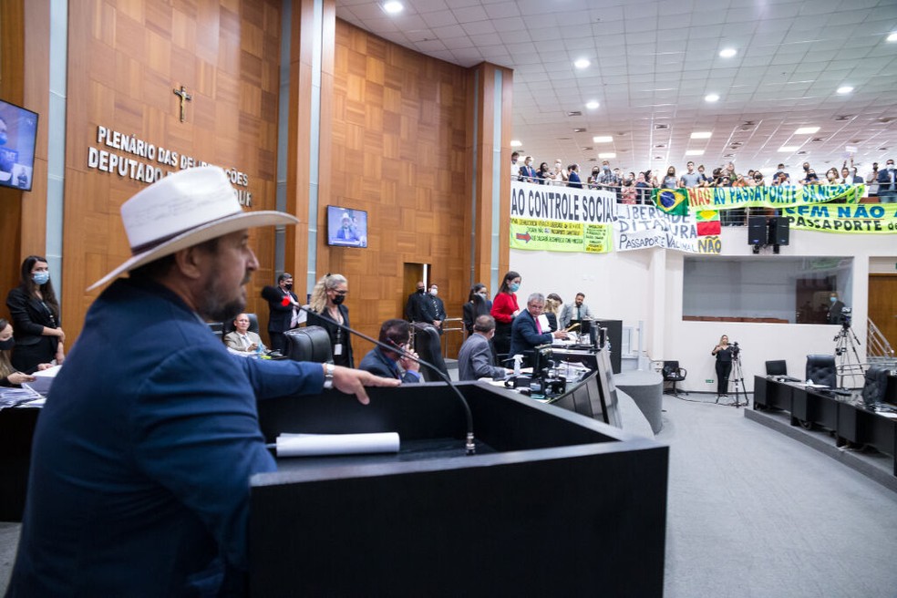 Deputado Gilberto Cattani é bolsonarista e disse que não se vacinou — Foto: ALMT