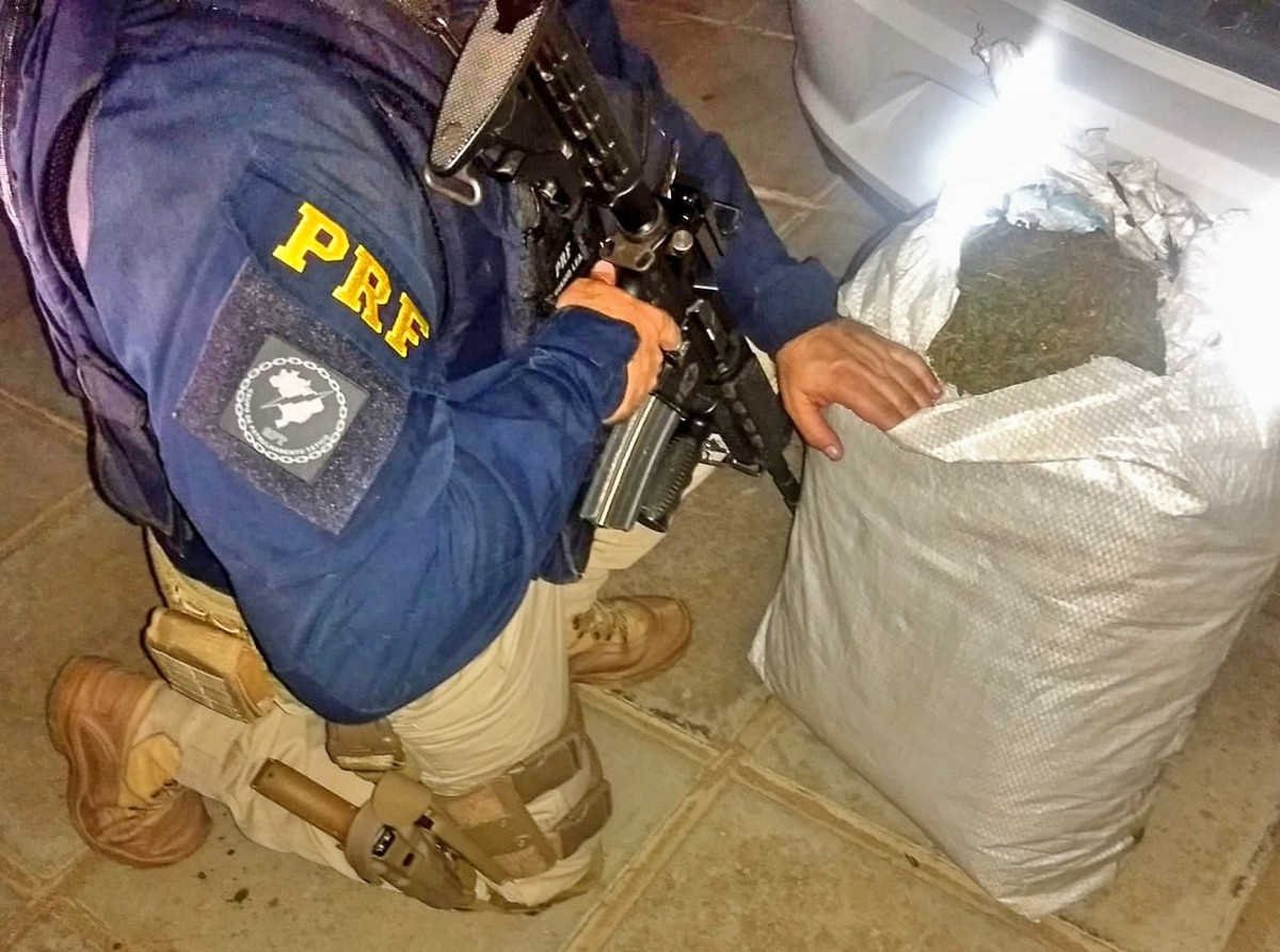 Carro com 112 kg de maconha é apreendido na BR-316, em Floresta