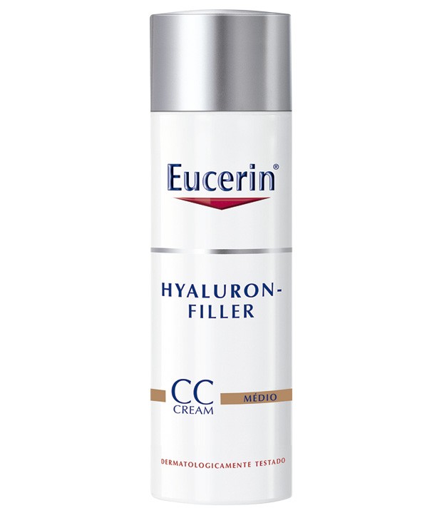 Hyaluron-Filler CC Cream, Eucerin (R$ 210,50) – Tem protetor solar, hidratante e ativos que corrigem as rugas e imperfeições da pele.  (Foto: Divulgação)