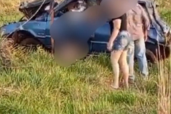 Homem tenta desviar de barreira policial, bate em poste e morre na MS-164