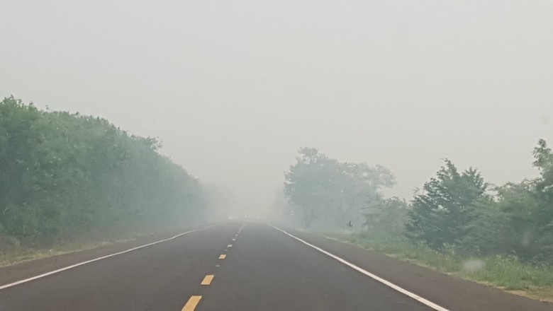 estrada-fumaça-queimadas (Foto: Ana Carolina Valdez/Divulgação)