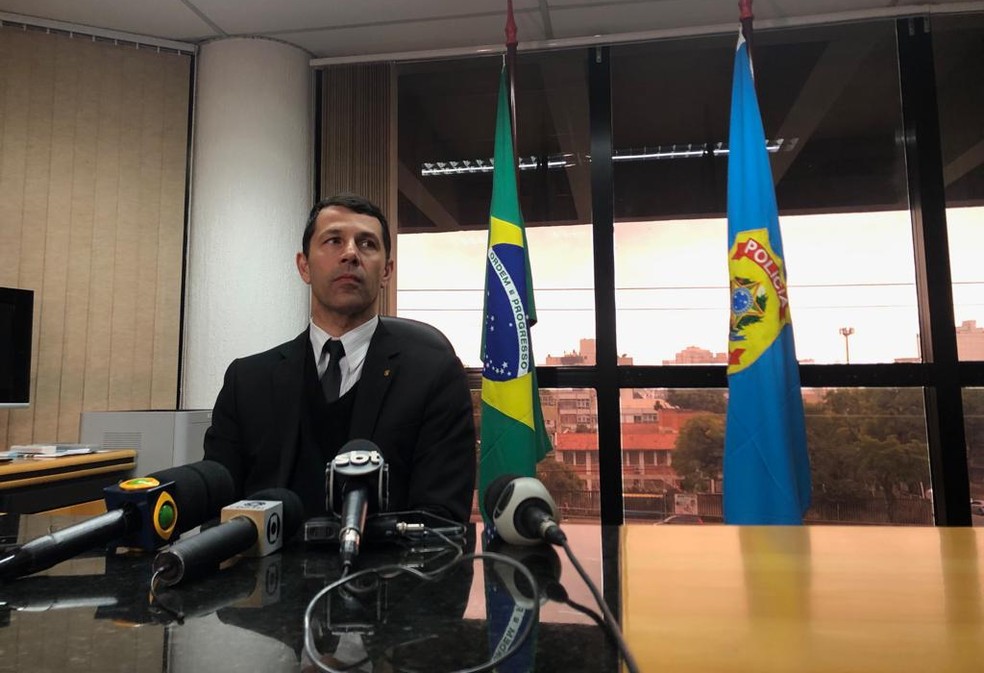 Alexandre Isbarrola, delegado de Polícia Federal, fala sobre confronto em Cristal — Foto: Mateus Marques/RBS TV