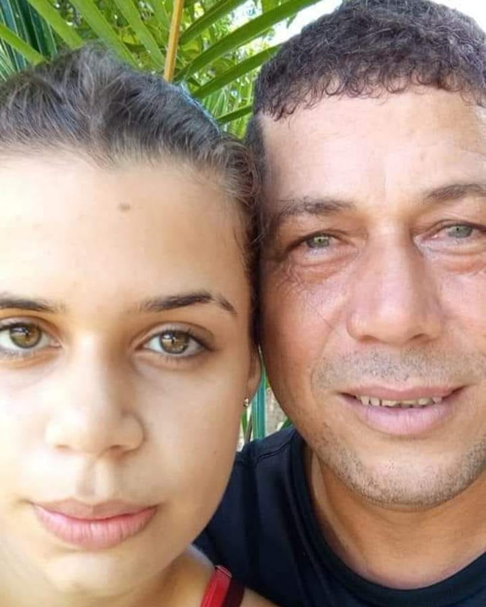 Laryssa Victoria e o pai, Carlos Aparecido Rossato — Foto: Redes Sociais/Reprodução