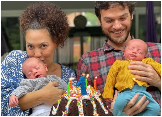 Fabiula Nascimento e Emílio Dantas com os filhos (Foto: Reprodução/Instagram)