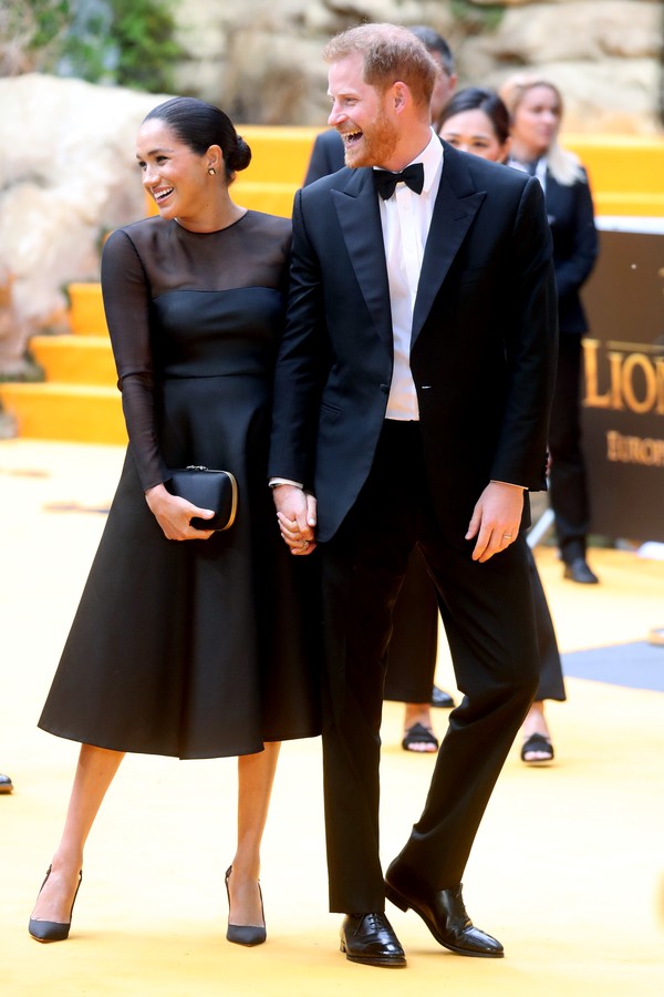 LONDON, ENGLAND - JULY 14:  Prince Harry, Duke of Sussex and Meghan, Duchess of Sussex attend "The Lion King" European Premiere at Leicester Square on July 14, 2019 in London, England. (Photo by Chris Jackson/Getty Images) (Foto: Getty Images)