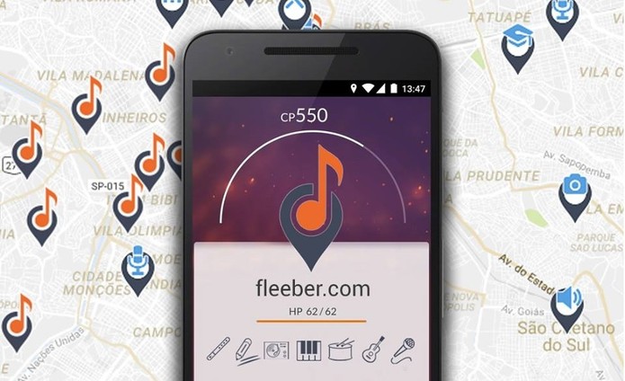 Fleeber é uma rede social para músicos e tem apps para iPhone e Android (Foto: Divulgação/Fleeber)