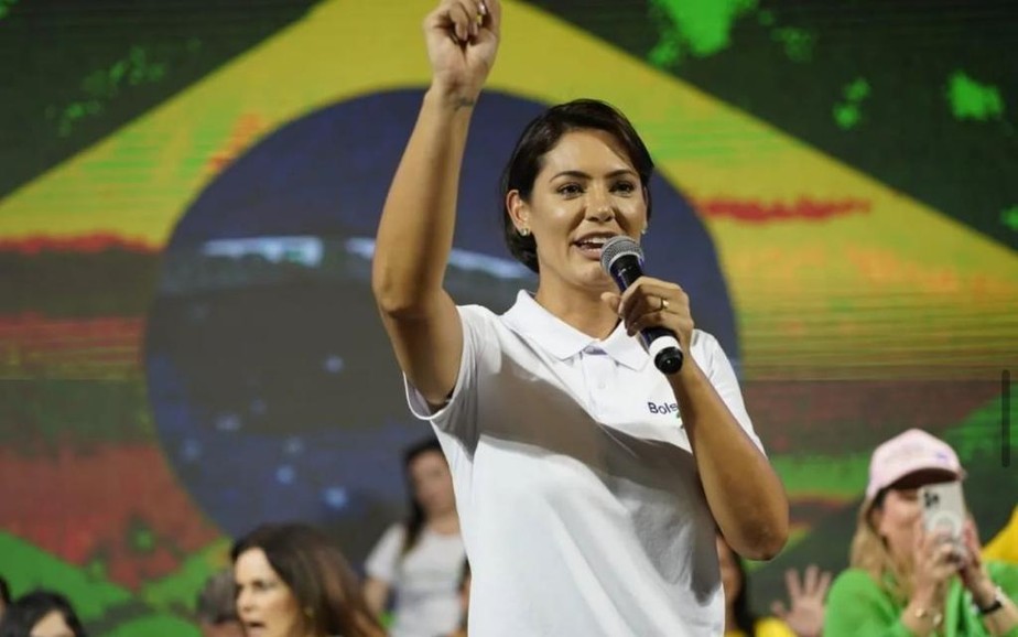 Michelle Bolsonaro em evento no Piauí