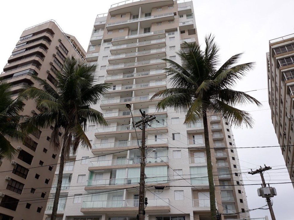 Condomínio Solaris, em Guarujá, SP, onde localiza-se triplex atribuído a Lula (Foto: João Amaro/G1)