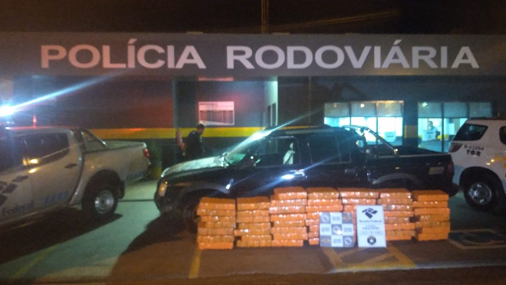 Droga apreendida durante a operação na SP-310 em Rio Claro — Foto: Polícia Rodoviária/Divulgação