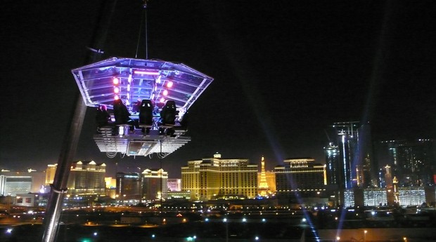 Um dos eventos realizados pelo Dinner in the Sky em Las Vegas (Foto: Divulgação)