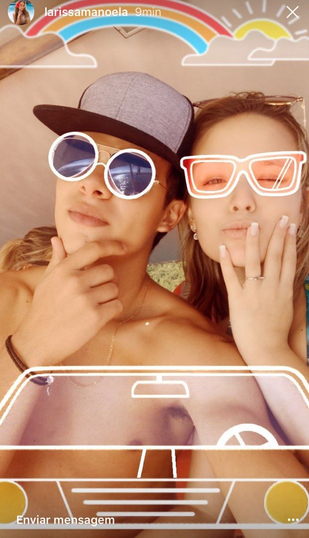 Larissa Manoela e Thomaz Costa (Foto: Reprodução/Instagram) Larissa Manoela e Thomaz Costa (Foto: Reprodução/Instagram)