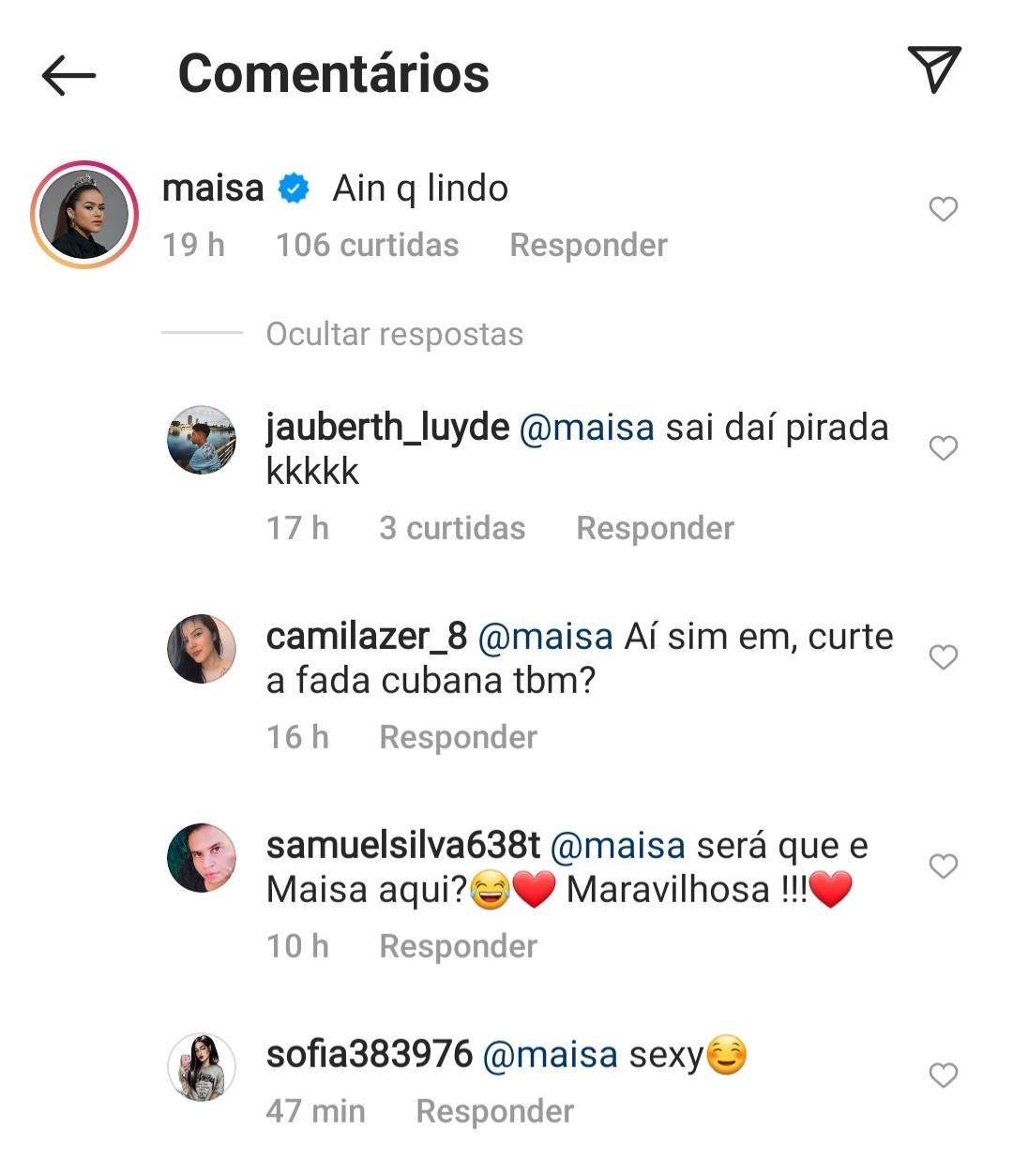 Maisa Silva elogia  Shawn Mendes (Foto: Reprodução / Instagram )
