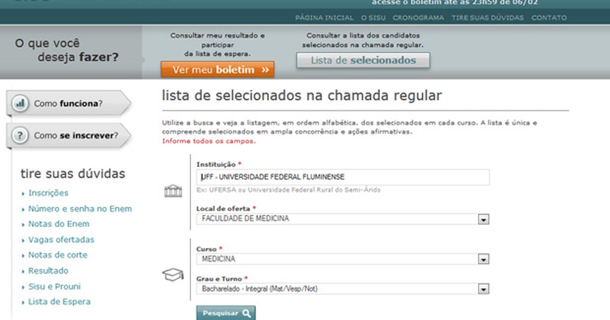 Rede Enem - As 10 maiores Notas de Corte no Sisu 2015 Veja disputas puxadas  para Engenharia, Direito e Medicina. Calcule suas chances para a próxima  rodada.