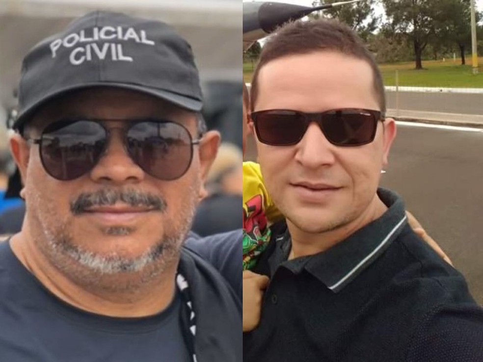 Escrivão Carlos Antônio de Oliveira e agente de polícia Everton Gonçalves dos Reis — Foto: Arquivo pessoal