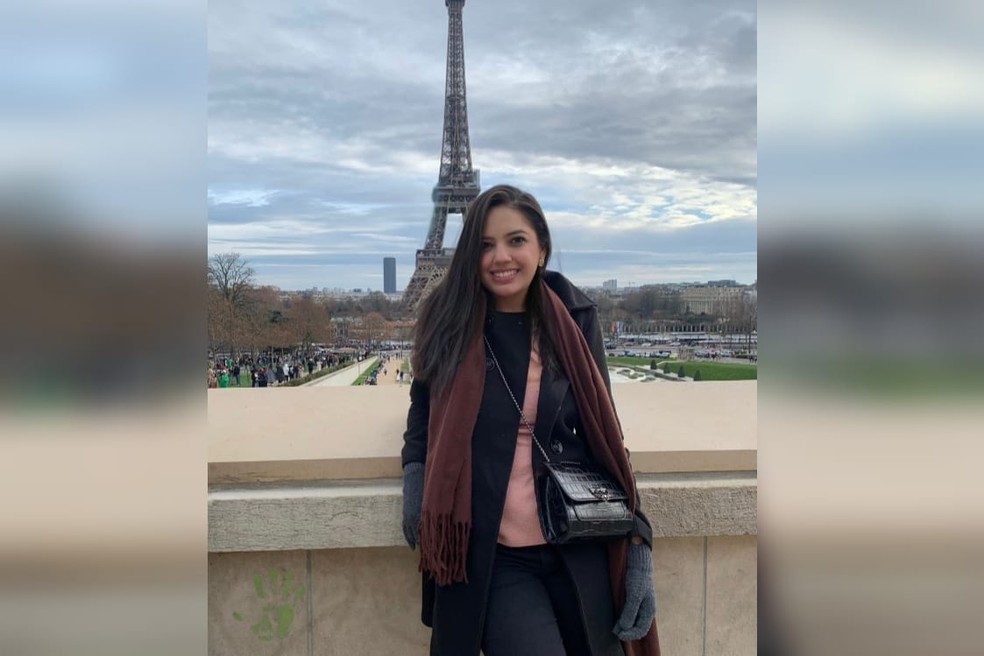 Gabriela Santiago decidiu unir o sonho de viajar à Europa com a vontade de encontrar os familiares. — Foto: Arquivo pessoal