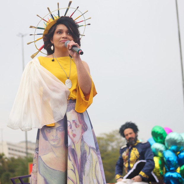 Kelly Campelo interpreta Anita Malfatti no espetáculo Vozes da Independência (Foto: Patrícia Devoraes/ Brazil News)