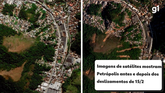 Imagens de satélites: antes e depois