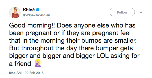 A pergunta feita por Khloé Kardashian para seus fãs e seguidores (Foto: Twitter)