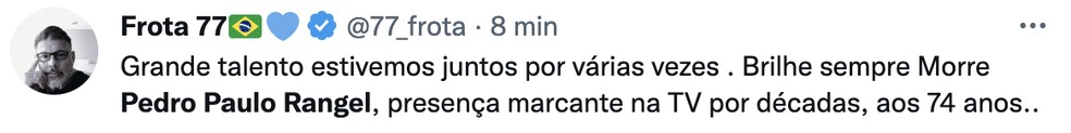 Alexandre Frota  — Foto: Reprodução / Twitter