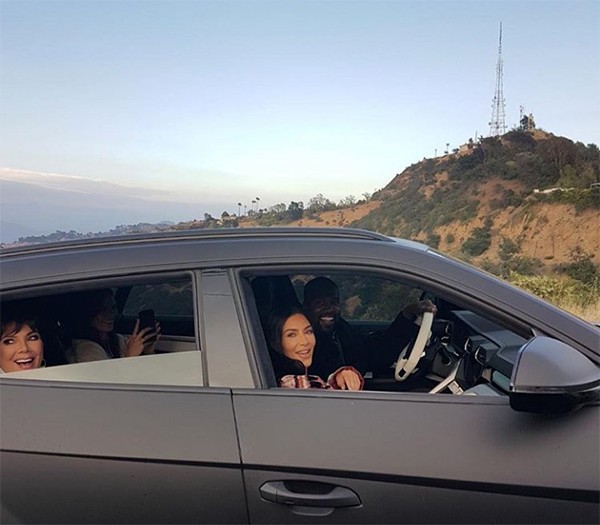 Kim Kardashian, Kris Jenner, Kendall Jenner e Kanye West (Foto: Instagram)